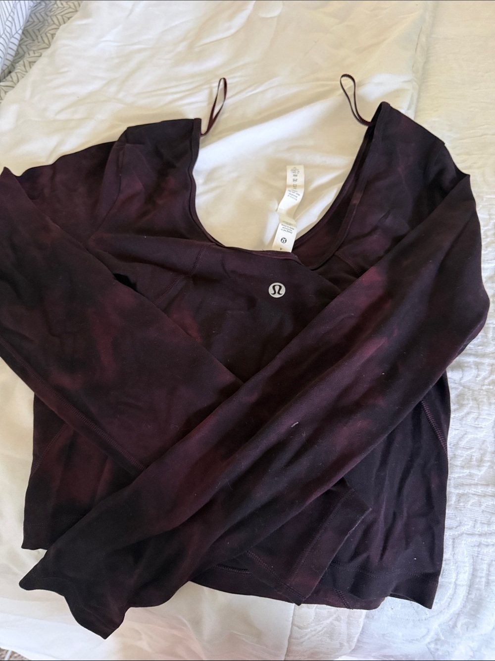 lululemon athletica Long Sleeve Scoop Neck Top - Plum